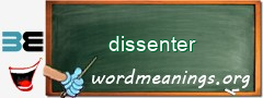 WordMeaning blackboard for dissenter